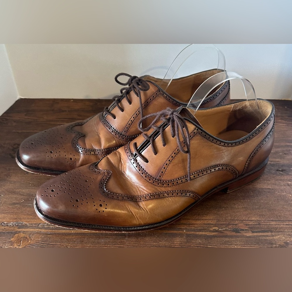 Curatore Wingtip Leather Oxford Men's Brown Mens 12 Classic‎ Style.